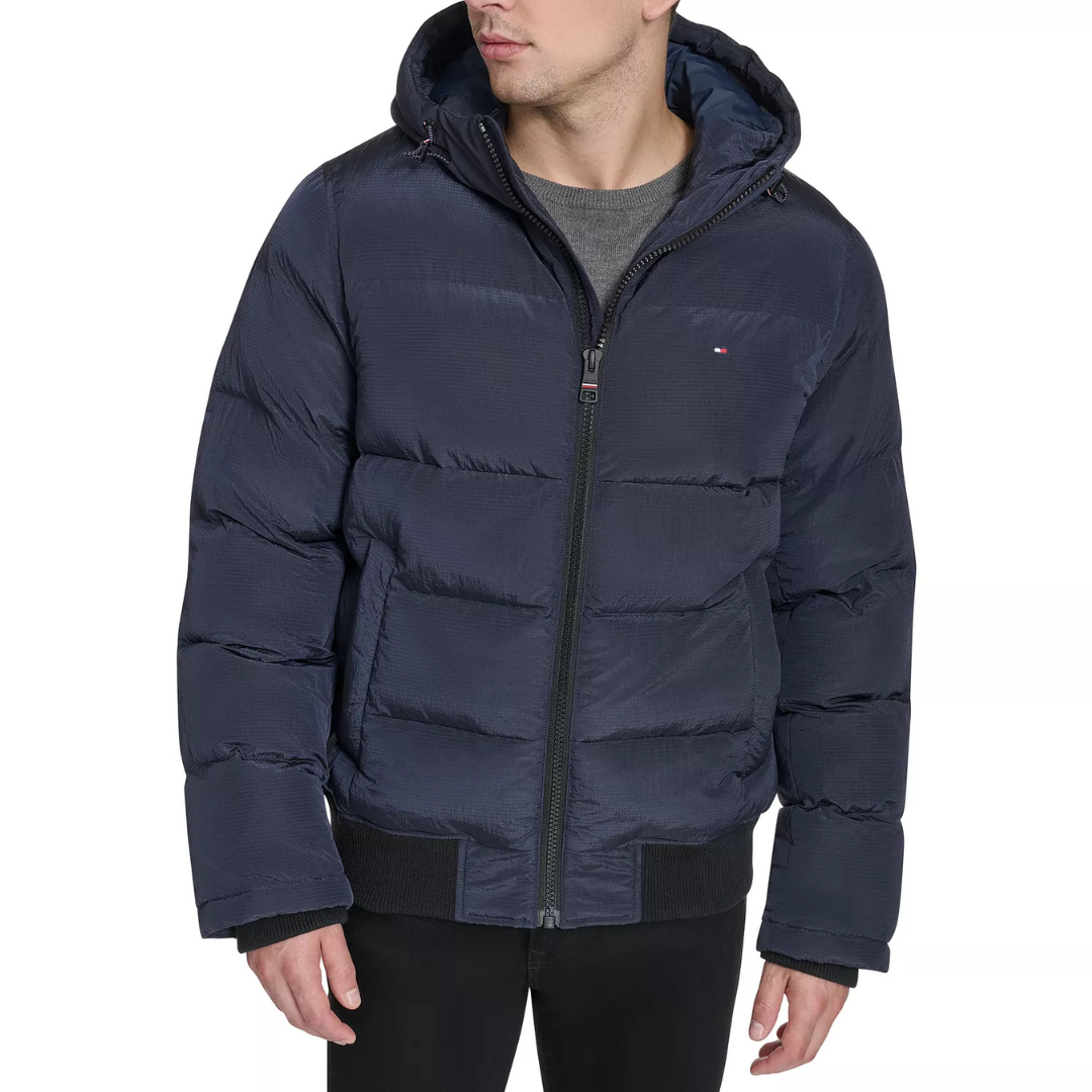 Tommy HilfigerMen's Ribstop Hooded Snorkel Jacket (2 Colors)