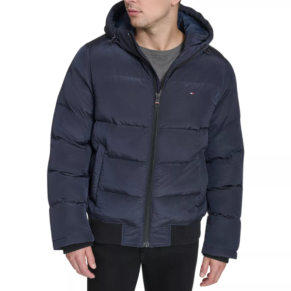Tommy HilfigerMen's Ribstop Hooded Snorkel Jacket (2 Colors)