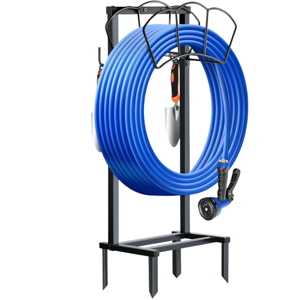Freestanding Heavy Duty Metal Garden Hose Holder