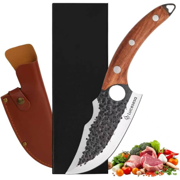 Lucesesa High Carbon Steel Japanese Butcher Chef Knife