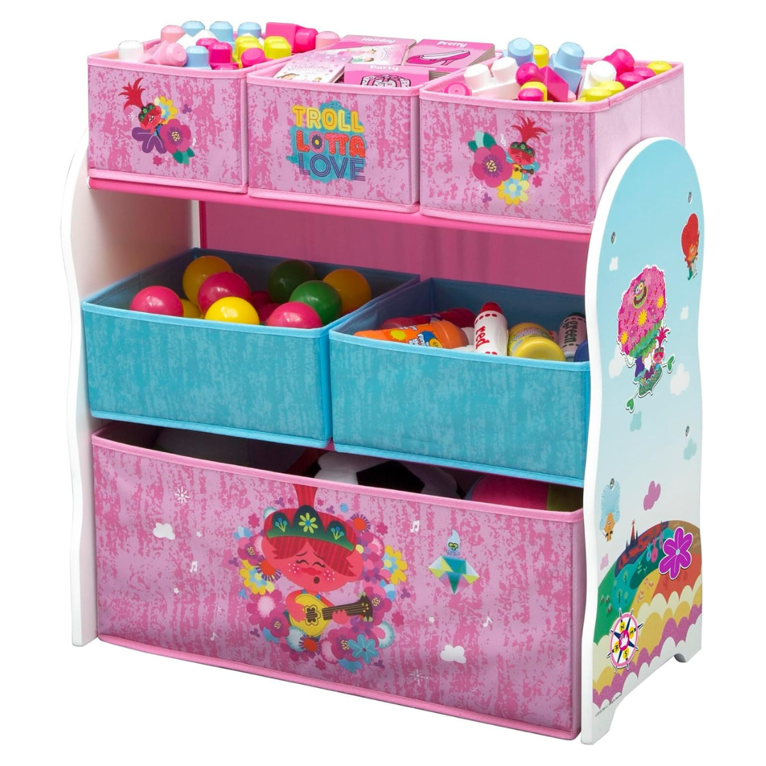 Delta Children Design And Store 6 Bin Toy Storage Organizer (2 Colors)