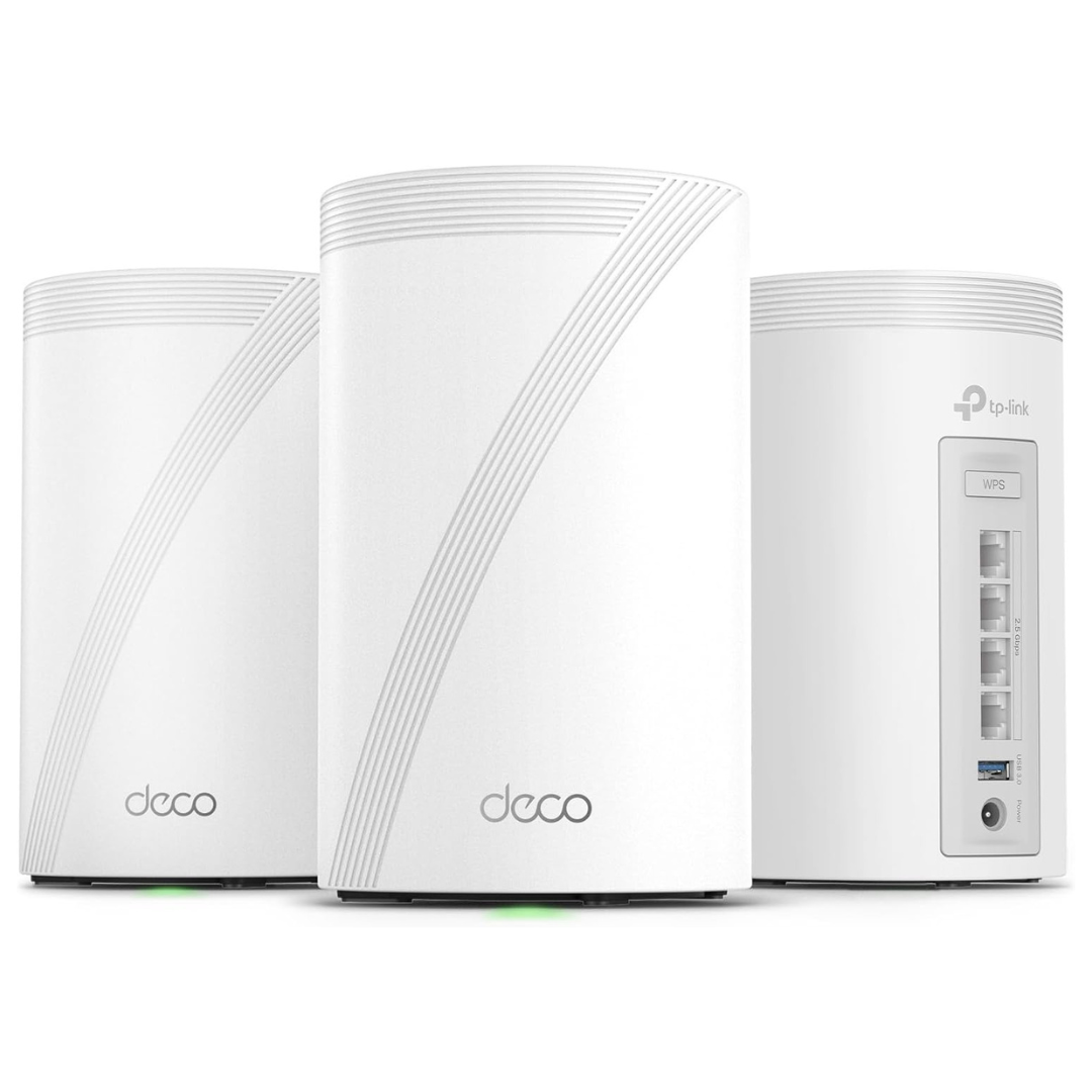 3-Pack TP-Link Deco BE63 Tri-Band WiFi 7 2.5G Port BE10000 Mesh Router System