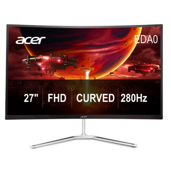 27" Acer EDA270 Zbmiipx Curved FHD 280Hz 1ms IPS Freesync Gaming Monitor