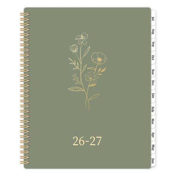 Amoroud 9" X 11" 2026-2027 Weekly & Monthly Planner