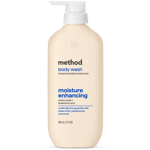 17 oz Method Moisture Enhancing Hydration Body Wash W/ Lily, Sandalwood & Musk