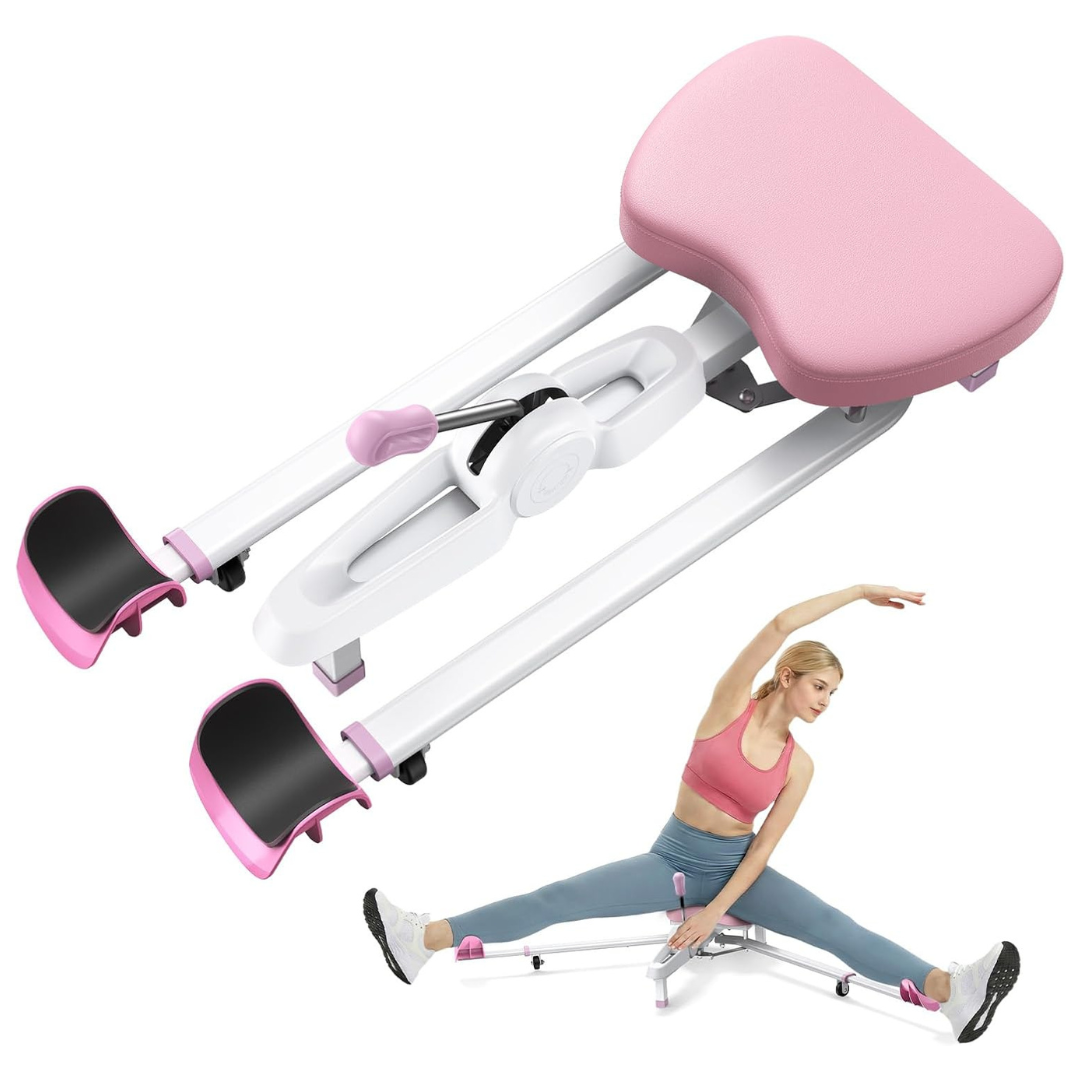 MERACH Split Machine With 6 Adjustment Levels (300lbs Capacity, Pink)