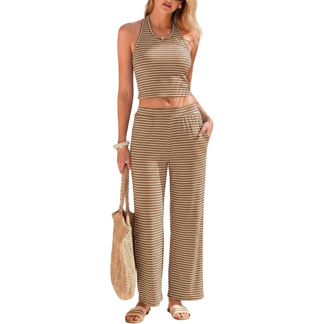 Women's Striped Two-Piece Summer Sets (2 Colors)