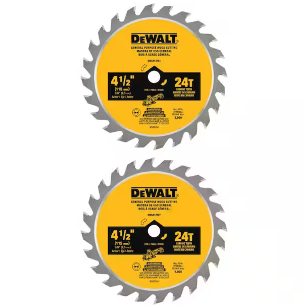 2-Pack ATOMIC 4-1/2'' 24-Tooth Circular Saw Blade