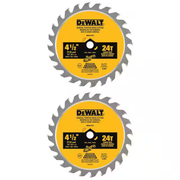2-Pack ATOMIC 4-1/2'' 24-Tooth Circular Saw Blade