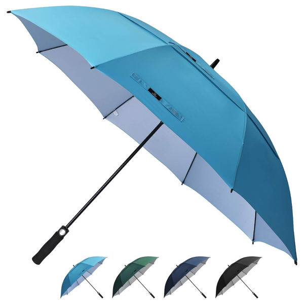 62" Automatic Double Canopy Extra Large Golf Umbrella