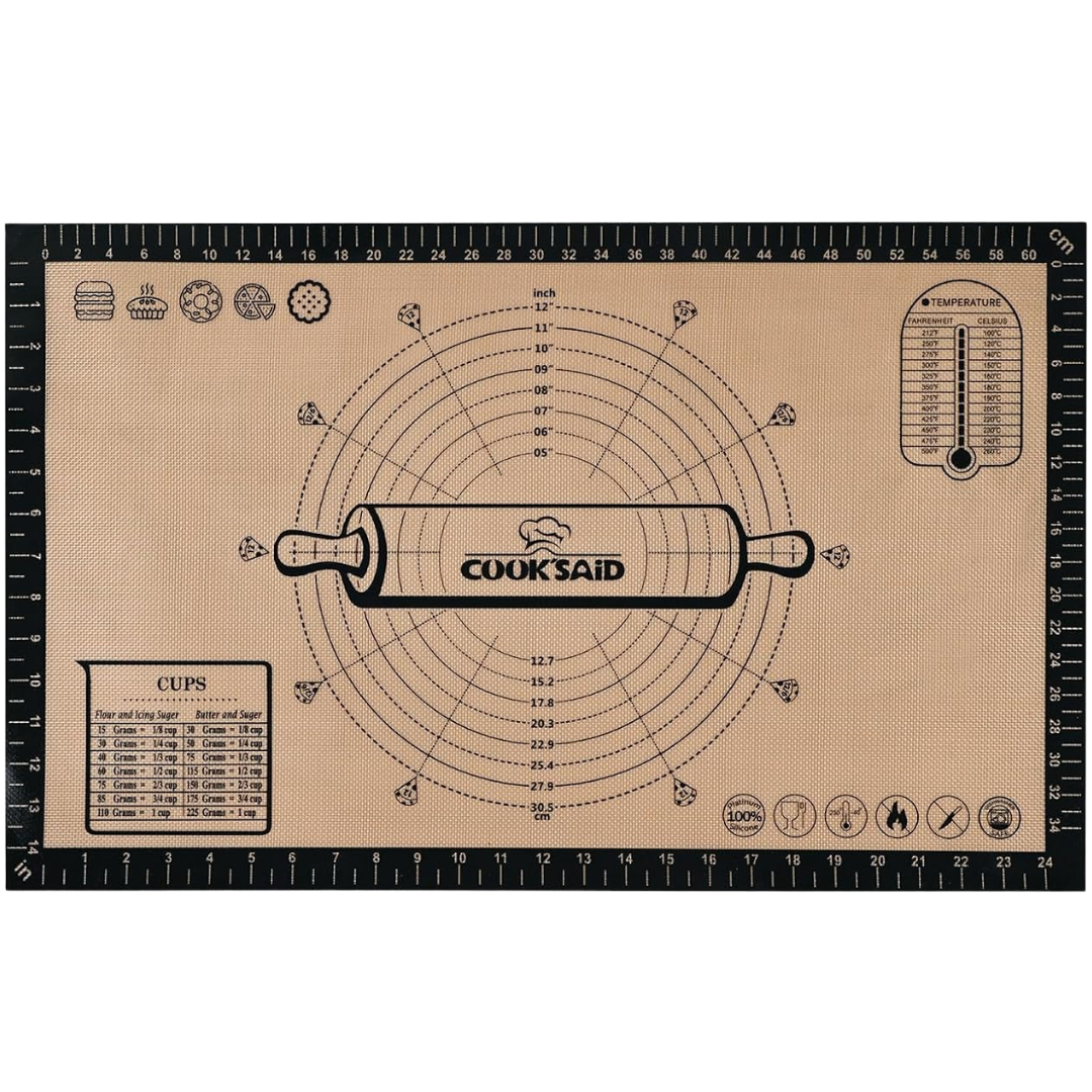 26'' X 16'' Cook's Aid Silicone Pastry Mat