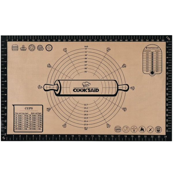 26'' X 16'' Cook's Aid Silicone Pastry Mat