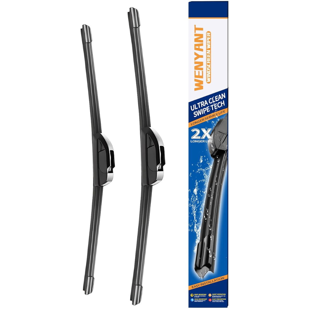 1-Pair 22" + 20" Replacement Front Windshield Wiper Blade