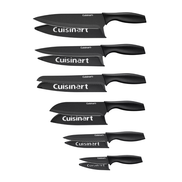 Cuisinart Ceramic Coated 12-Piece Cutlery Knife Set