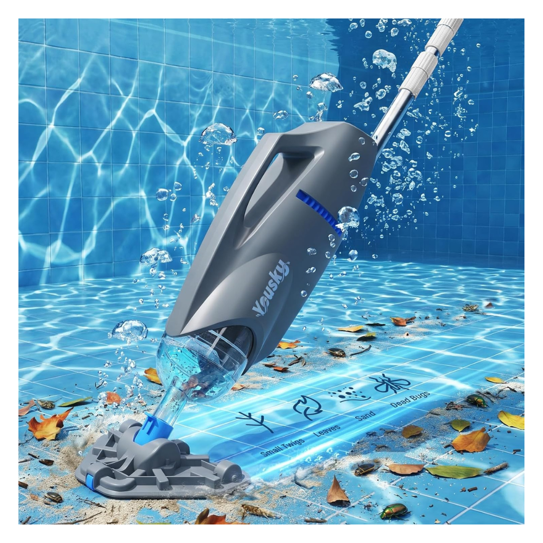 Yousky 18.5GPM Strong Suction Cordless Handheld Pool Vacuum