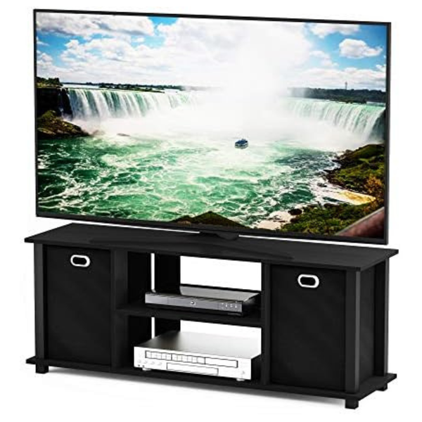 42" Furinno Durable Composite Wood Entertainment Center