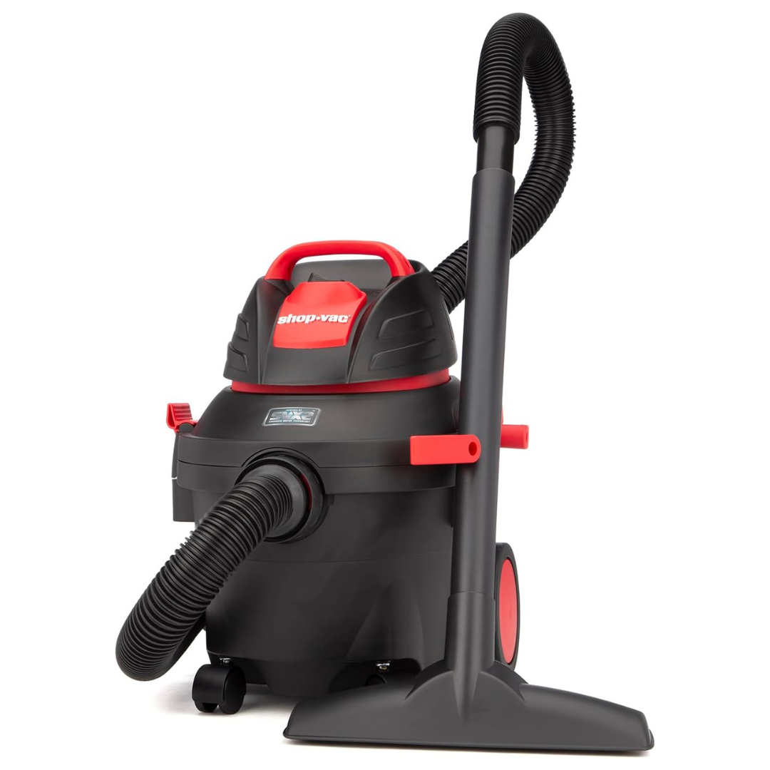 4 Gallon SVX2 Motor 1.5" Lock-On Hose 5.5 HP Wet/Dry Vacuum