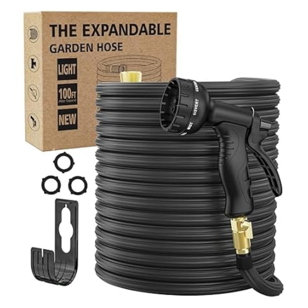 100ft Slotred Expandable Flexible Garden Hose