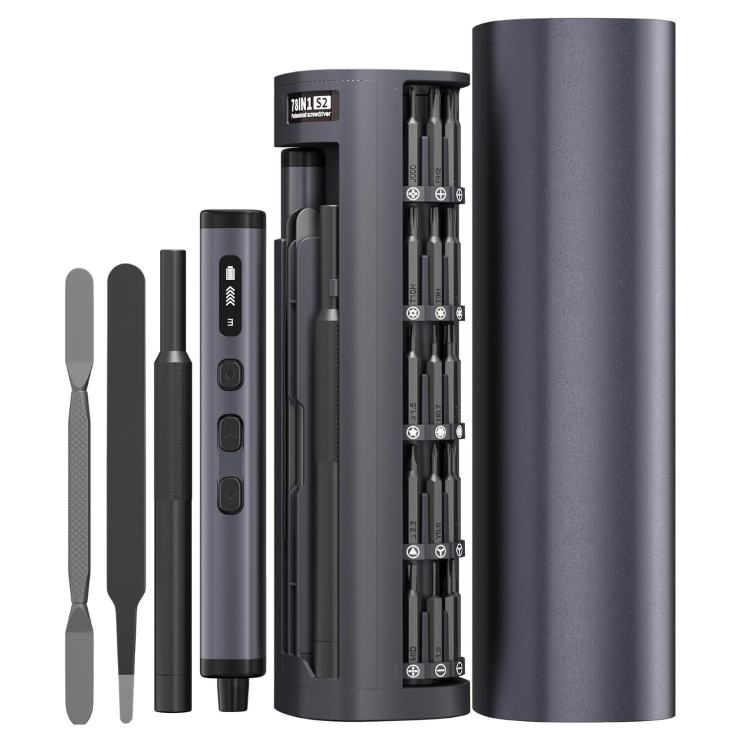 180-in-1 Electric Precision Screwdriver Set With 162 Magnetic Bits