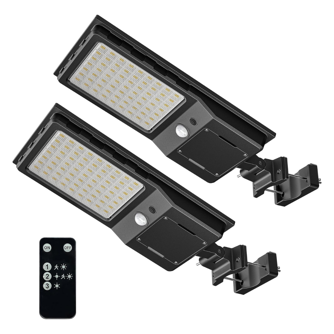 2-Pack Outdoor Solar Wall LED Street Lights