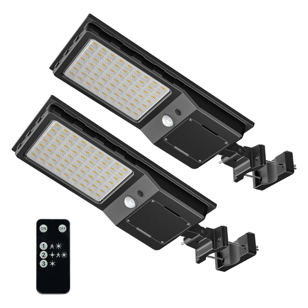 2-Pack Outdoor Solar Wall LED Street Lights