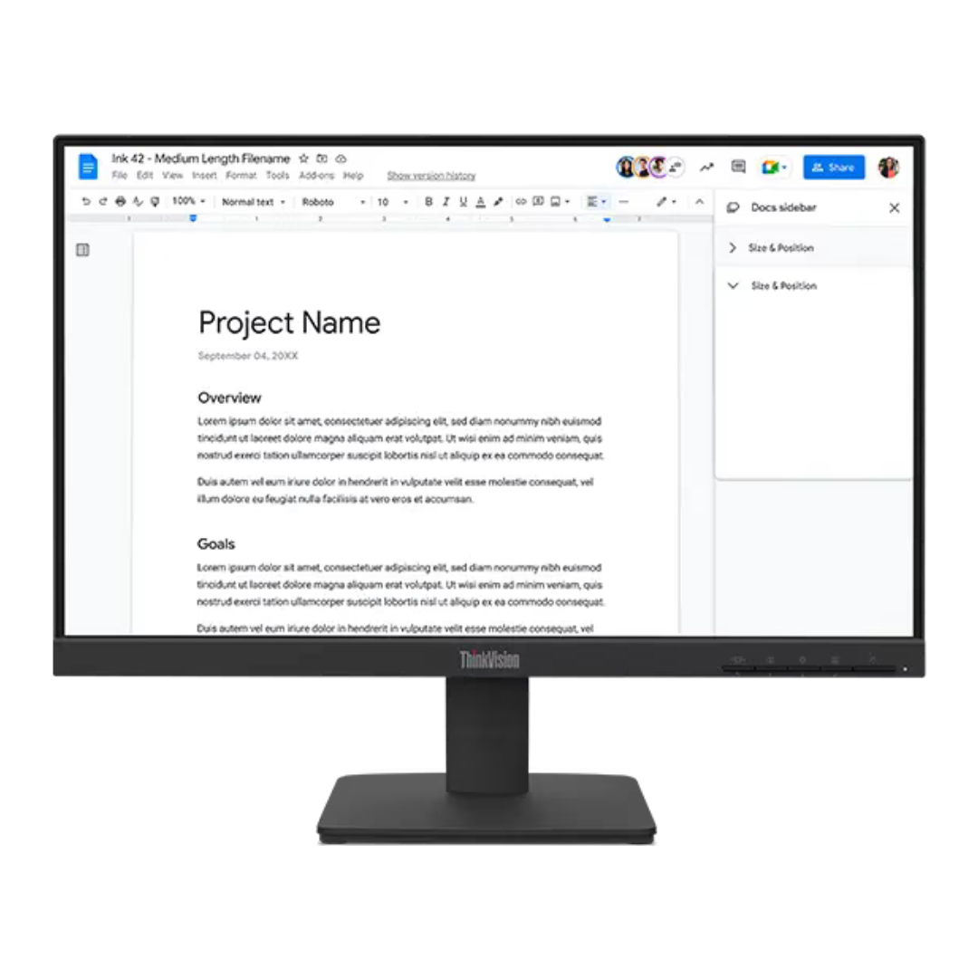 22" Lenovo ThinkVision S22-4e FHD 100Hz 4ms IPS LED Monitor