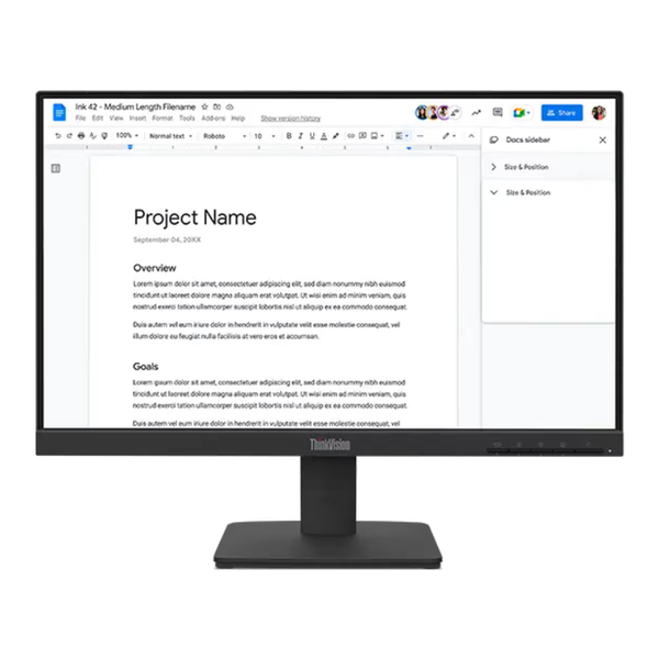 22" Lenovo ThinkVision S22-4e FHD 100Hz 4ms IPS LED Monitor