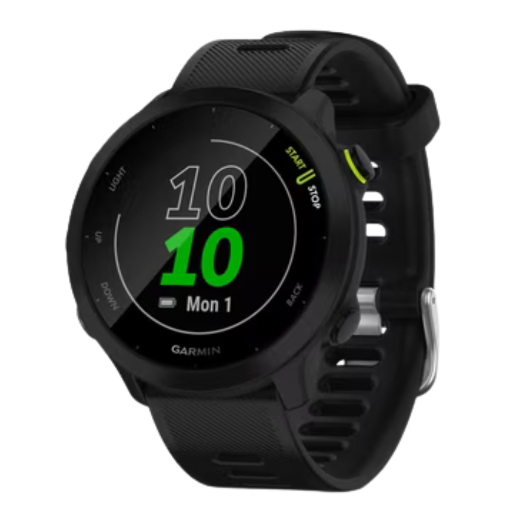Garmin Forerunner 55 GPS Running Smartwatch W/ Daily Suggested Workouts (2 Colors)