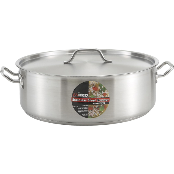 20-Qt Winware Winco Commercial-Grade Stainless Steel Brazier