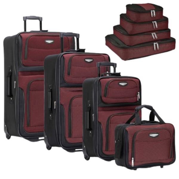 8-Piece Travel Select Amsterdam Expandable Rolling Upright Luggage Set