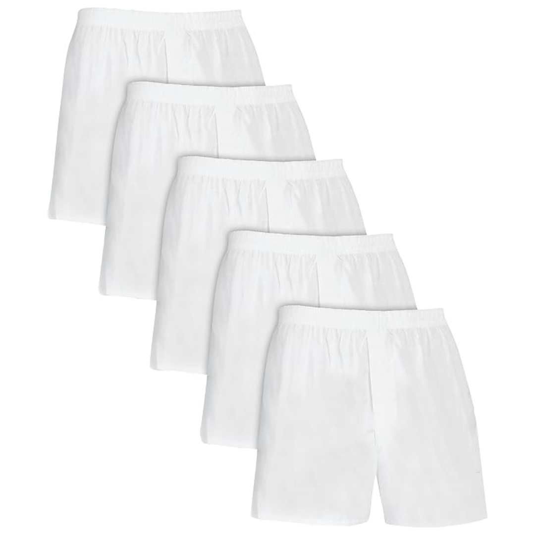 5-Pack Fruit Of The Loom Men's Woven Boxer Shorts