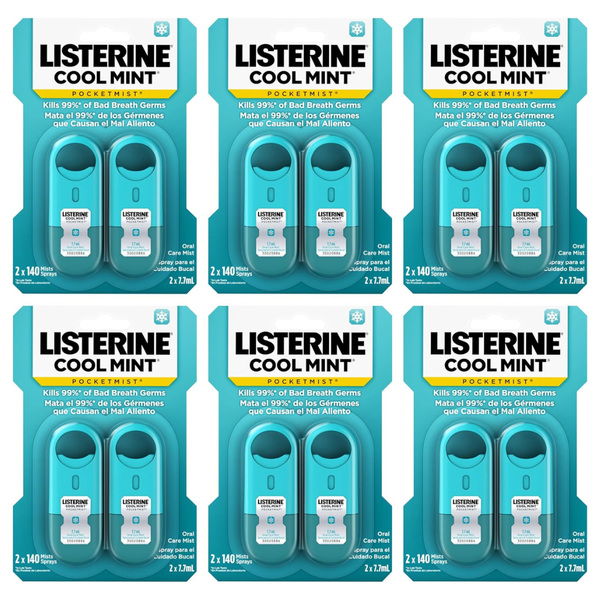 12-Count 7.7oz Listerine Cool Mint Pocketmist Fresh Breath Spray