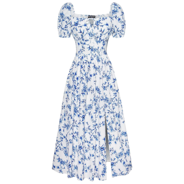 Scarlet Darkness Women's Floral Corset Midi Dress (Various)