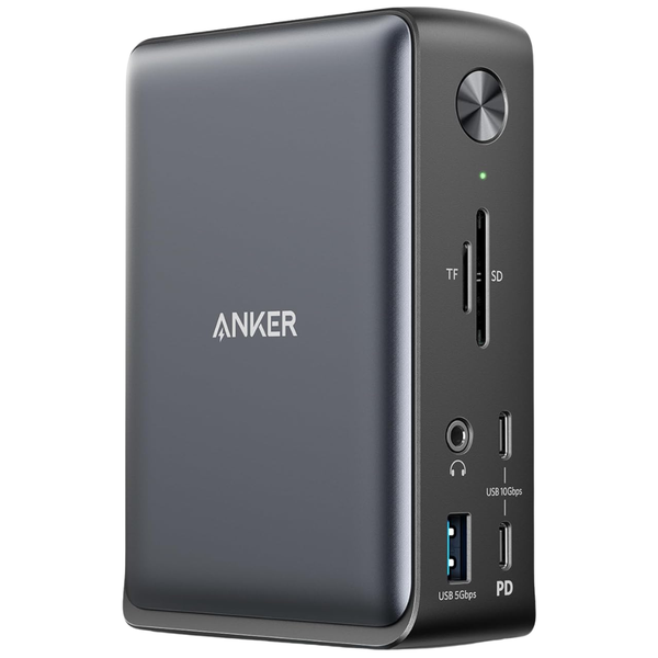 Anker 13-in-1 USB-C 85W Docking Station W/ 6' 60W Cable [Certified Refurb]