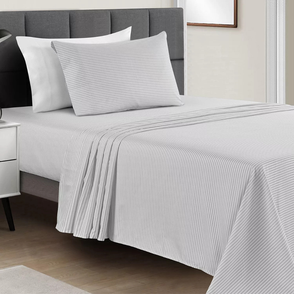 3-Piece Fairfield Square Collection Microfiber Solid Or Printed Twin Sheet Set (Various)