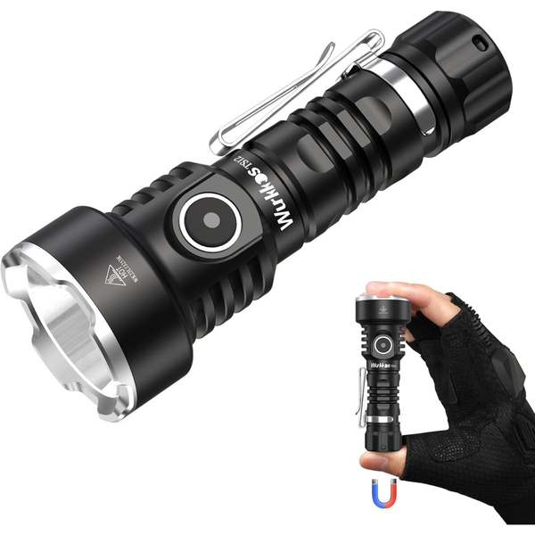 Wurkkos TS12 SFT25R 1350 Lumens Mini Rechargeable LED Flashlight W/ Battery