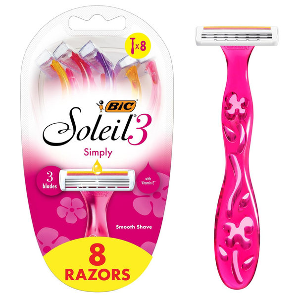 8-Count BIC Soleil Simply Women's Smooth Disposable Razors