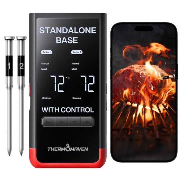 ThermoMaven P2 Smart Bluetooth Wireless Food Thermometer W/ 2 Probes