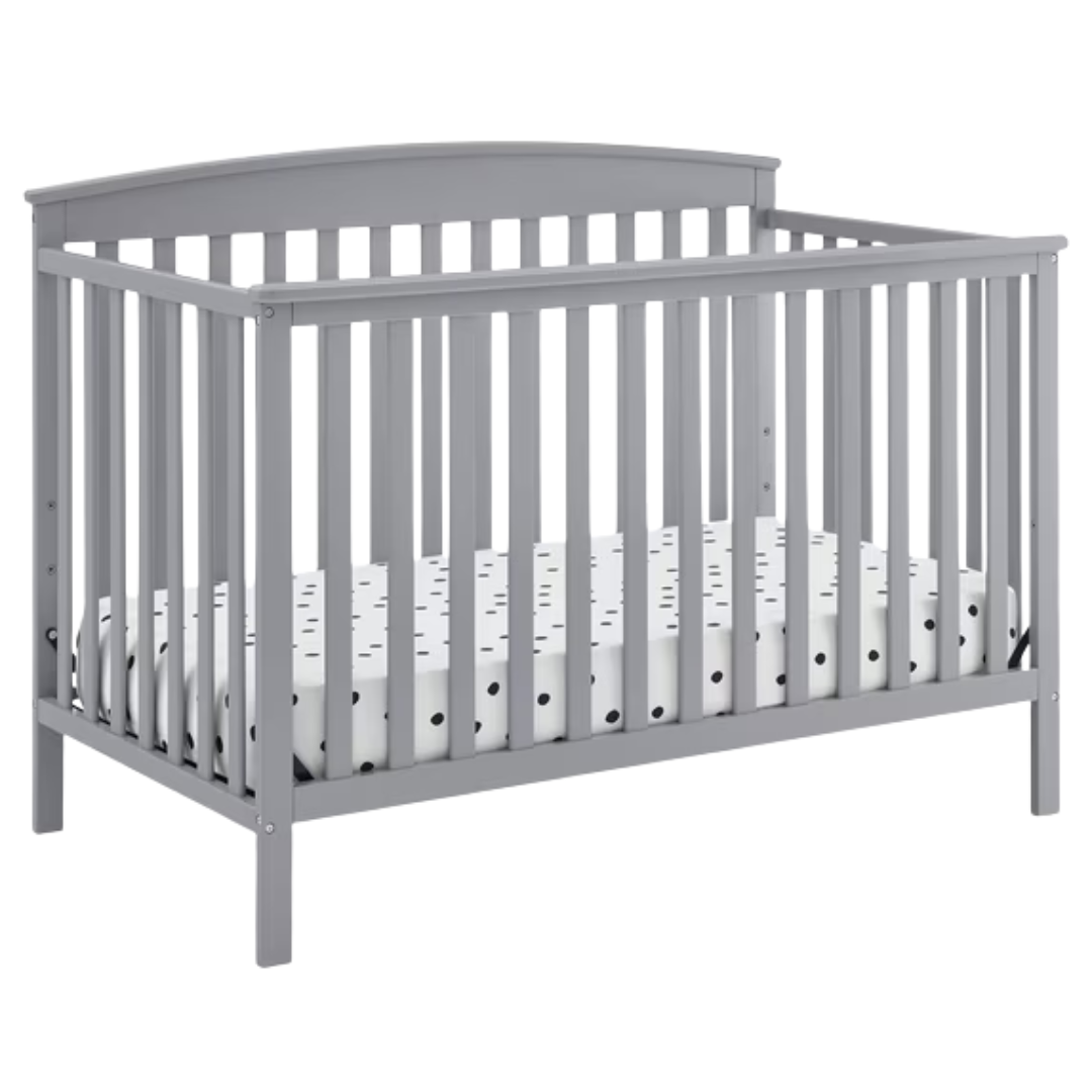 Delta Children Hanover 6-in-1 Convertible Baby Crib (Gray)
