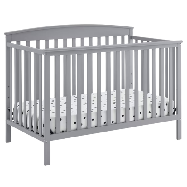 Delta Children Hanover 6-in-1 Convertible Baby Crib (Gray)