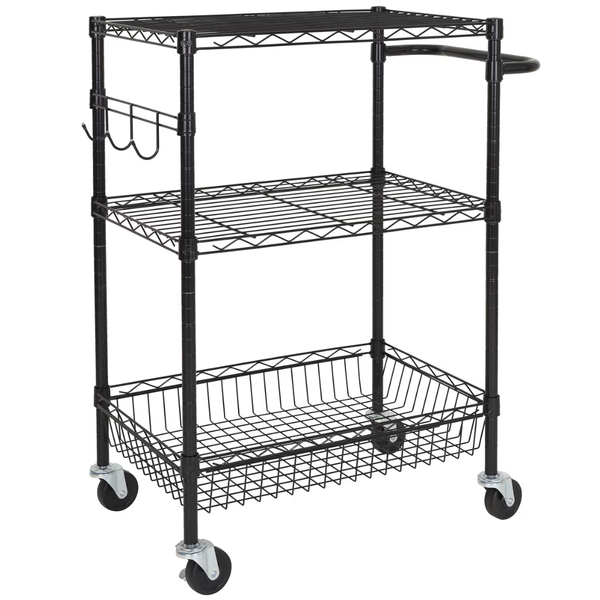 Hyper Tough 3-Tier New Multipurpose Rolling Cart