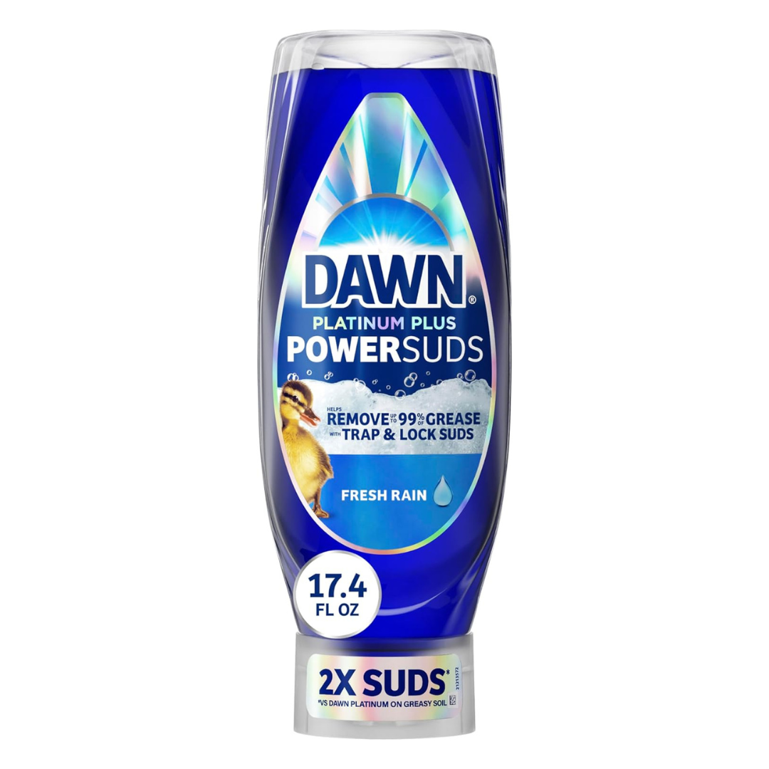17.4oz Dawn Platinum Plus PowerSuds Liquid Dish Soap In EZ-Squeeze Bottle