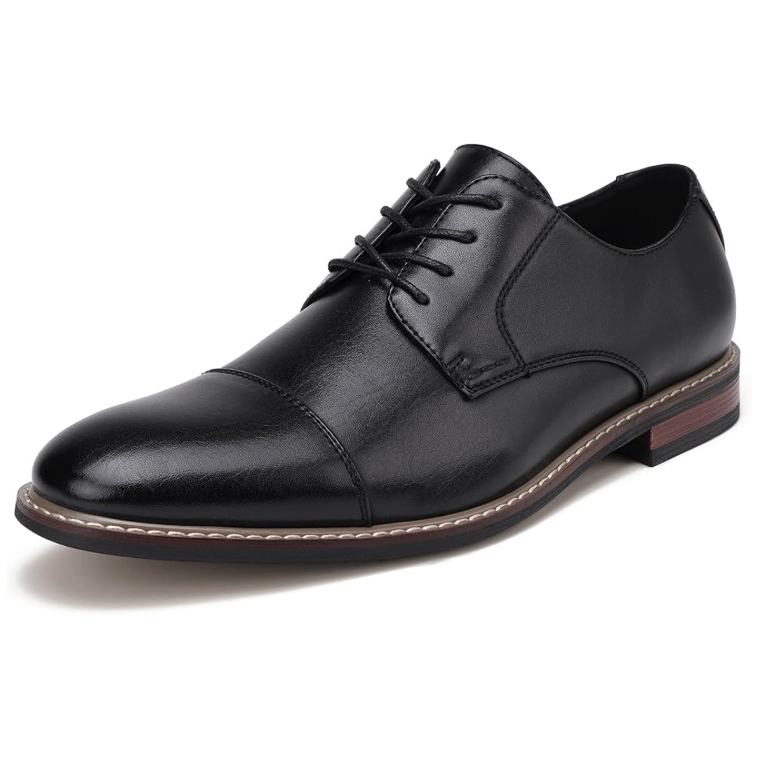 Mofri Men's Formal Lace Up Latex Insole Oxford