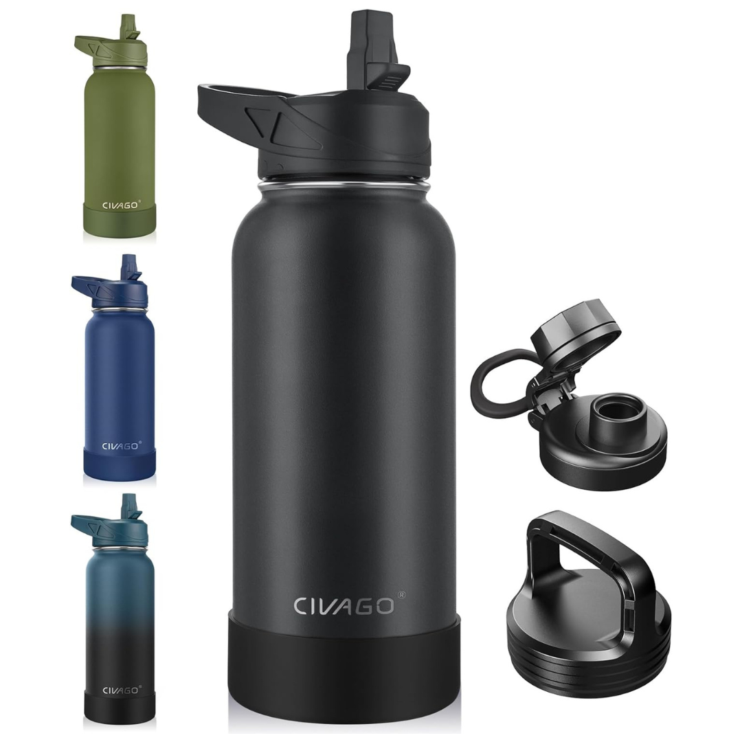32-Oz Vacuum Insulated Stainless Steel Water Bottle