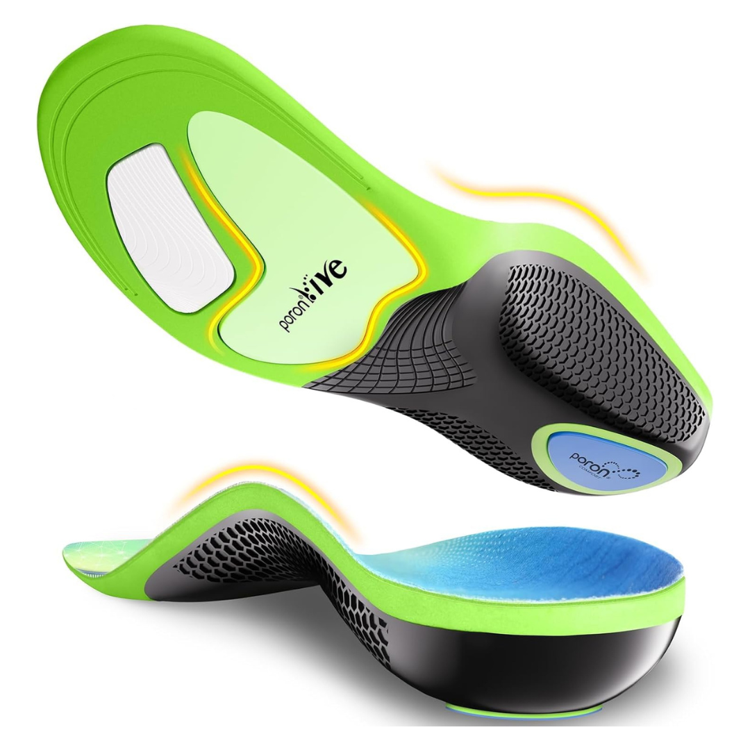 Unisex 240lbs Heavy Duty Arch Support Plantar Fasciitis Insoles