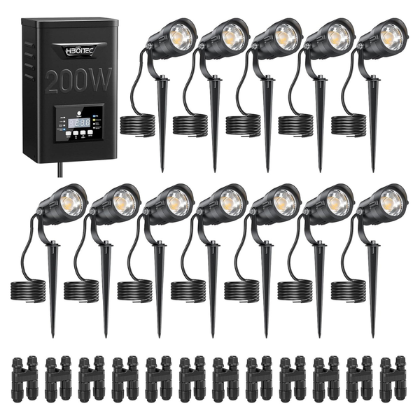HIBOITEC 12W Landscape Outdoor Spotlights