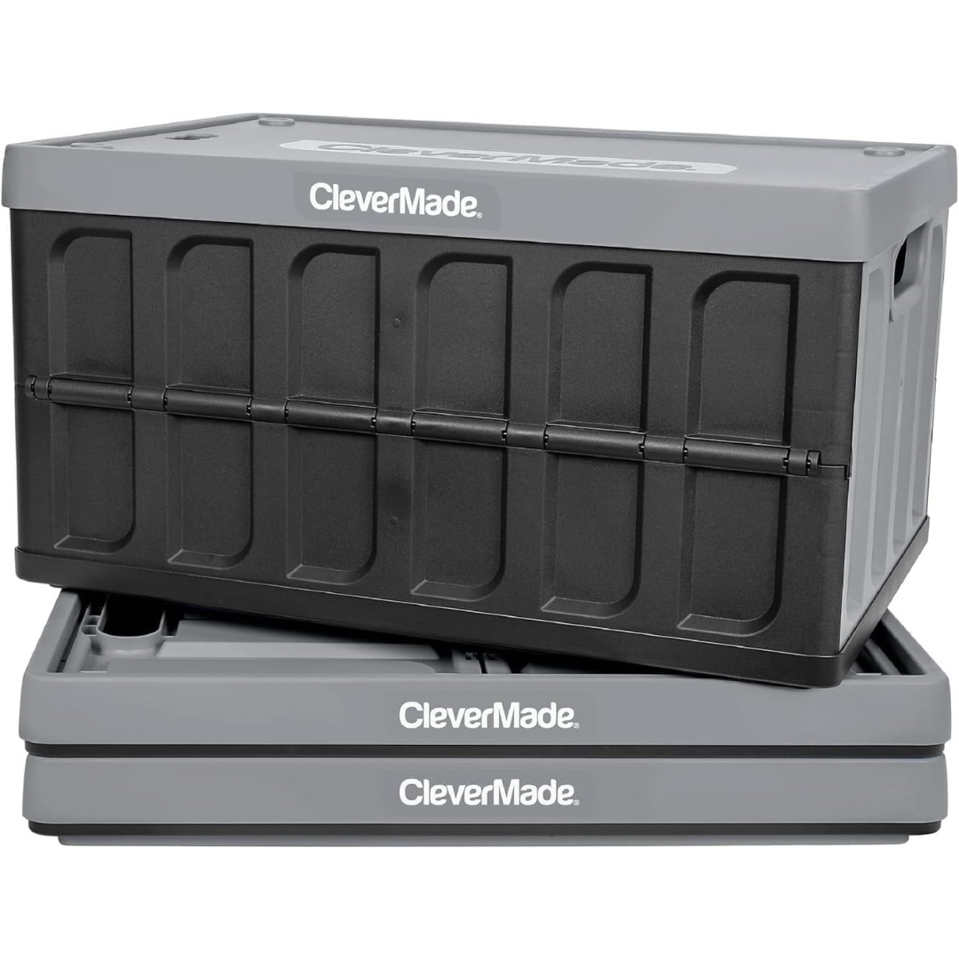 3-Pack CleverMade 60L (16-Gallon) Collapsible Storage Bin