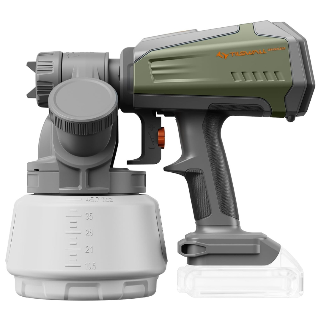 Tilswall Shark700 Brushless Cordless Paint Sprayer W/ Container (Tool Only)