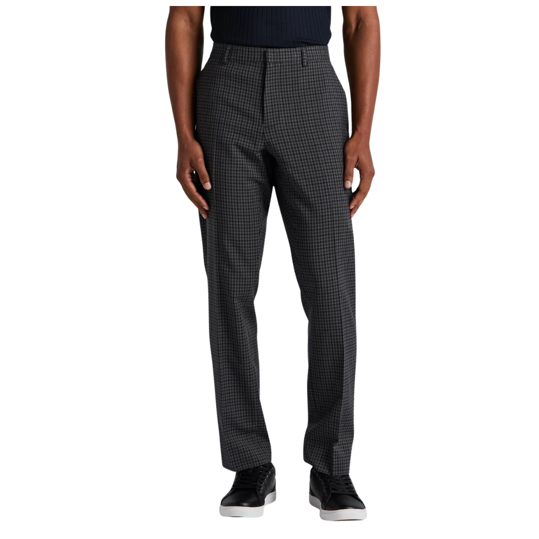 Perry Ellis Portfolio Men's Slim-Fit Flat Front Dress Pants (2 Colors)