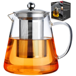 18.6-Oz Borosilicate Glass Teapot With Removable Infusers